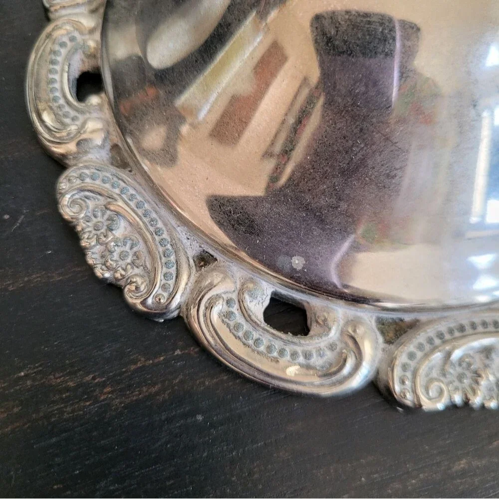 2 Baroque Wallace Silver Plate Antique Victorian Rococo Candlestick Holders 9x4